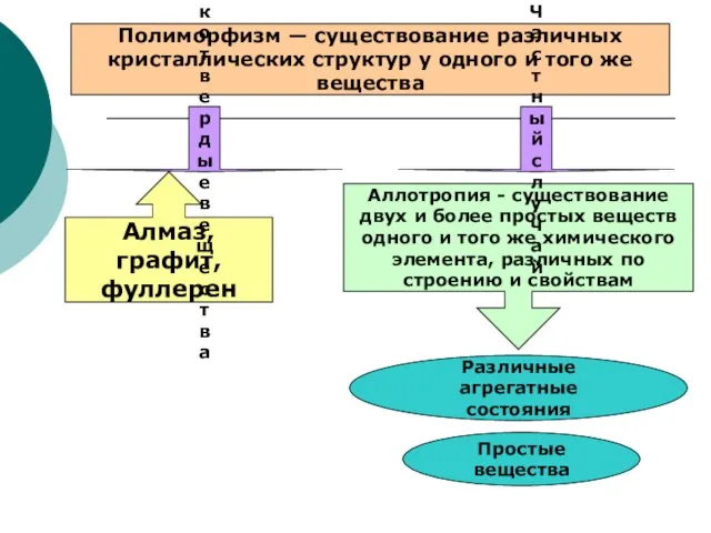 Полиморфизм — существование различных кристаллических структур у одного и того же