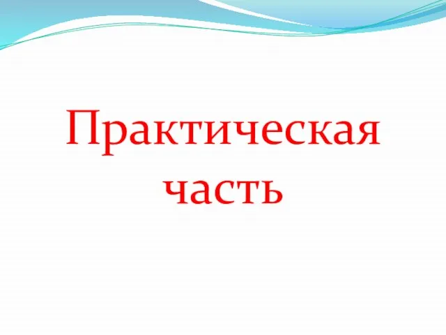 Практическая часть