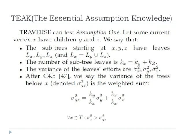 TEAK(The Essential Assumption Knowledge)