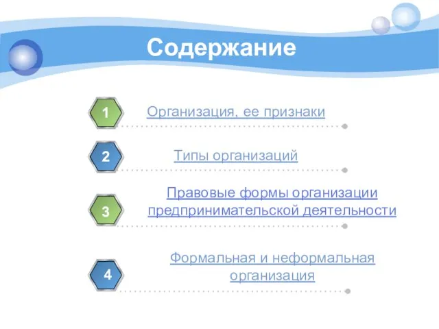 Содержание Организация, ее признаки 1 Типы организаций 2 Правовые формы организации