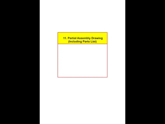 11. Partial Assembly Drawing (Including Parts List)