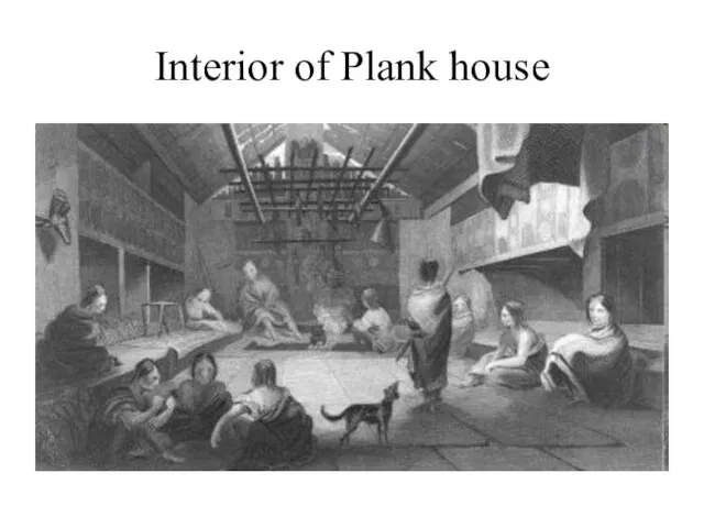 Interior of Plank house