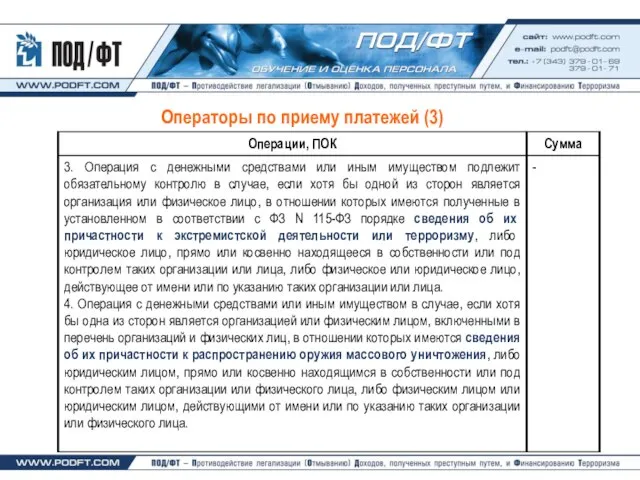 Операторы по приему платежей (3)