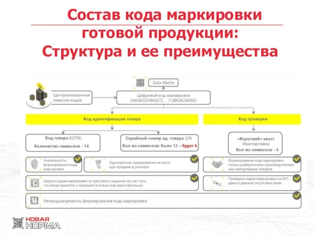 Состав кода маркировки готовой продукции: Структура и ее преимущества