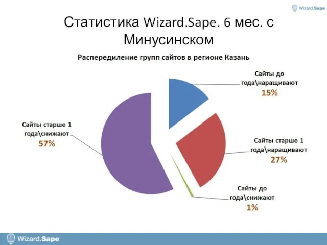 Статистика Wizard.Sape. 6 мес. с Минусинском