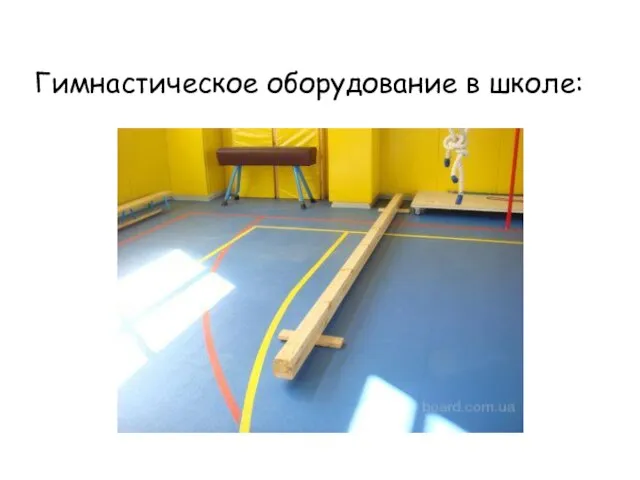 Гимнастическое оборудование в школе: