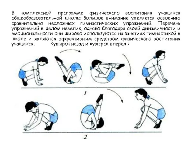 В комплексной программе физического воспитания учащихся общеобразовательной школы большое внимание уделяется