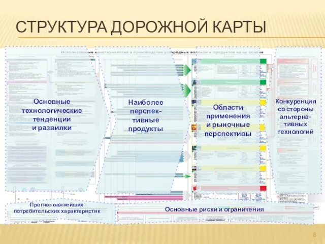 СТРУКТУРА ДОРОЖНОЙ КАРТЫ Области применения и рыночные перспективы Конкуренция со стороны