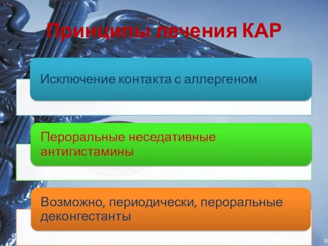 Принципы лечения КАР