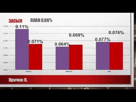 ЗАСЫЛ ПЛАН 0,06% Причин П.