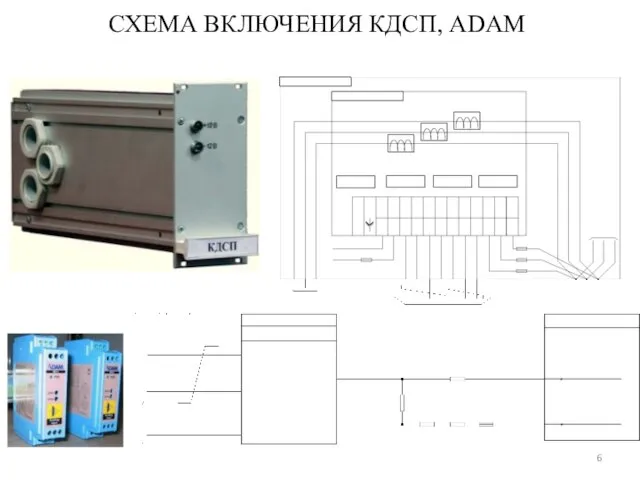 СХЕМА ВКЛЮЧЕНИЯ КДСП, ADAM