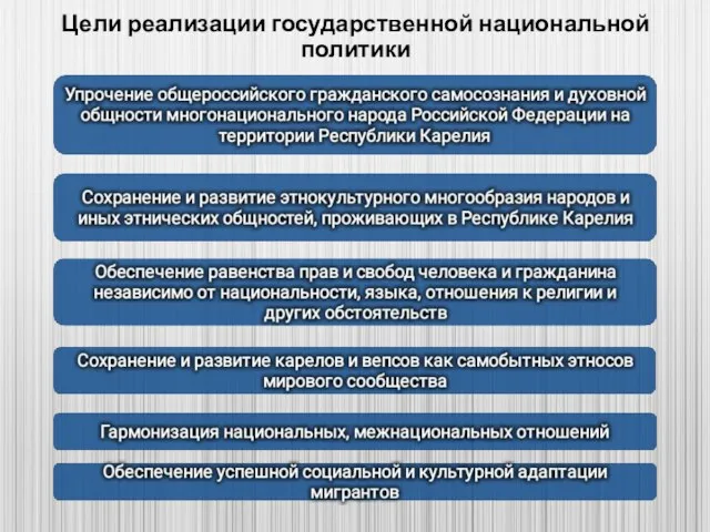 Цели реализации государственной национальной политики