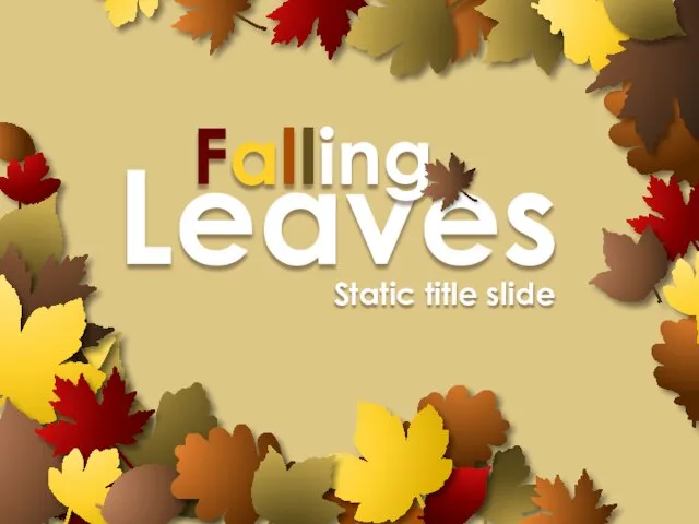 Leaves Falling Static title slide
