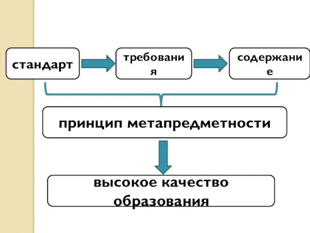 стандарт требования содержание принцип метапредметности высокое качество образования