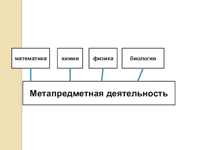 математика химия физика биология Метапредметная деятельность