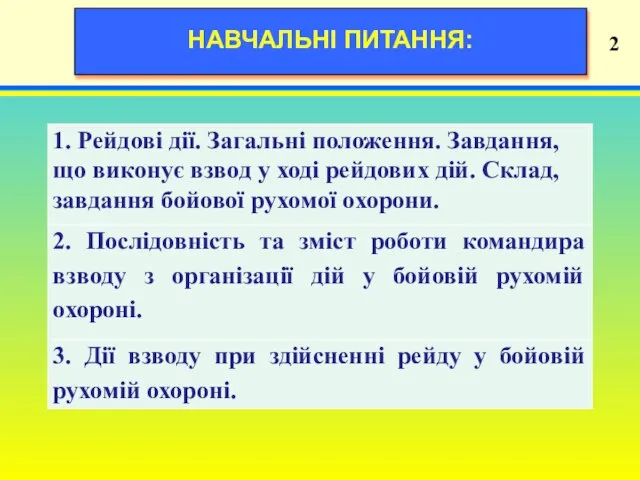 19 2 НАВЧАЛЬНІ ПИТАННЯ: