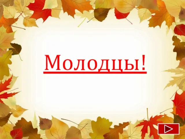 Молодцы!