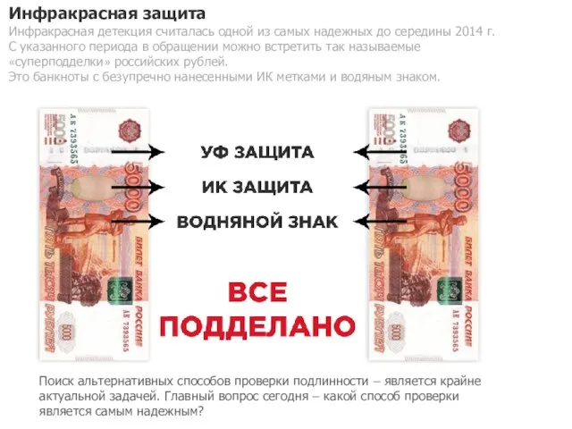 Инфракрасная защита Инфракрасная детекция считалась одной из самых надежных до середины