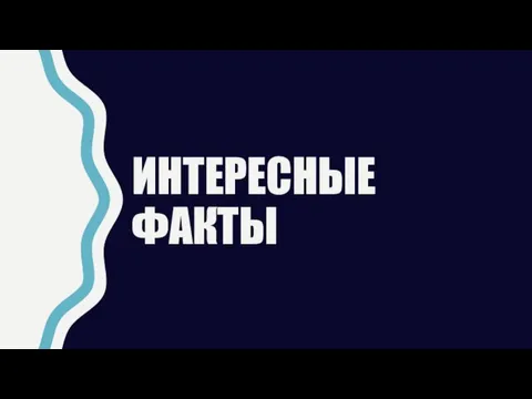 ИНТЕРЕСНЫЕ ФАКТЫ