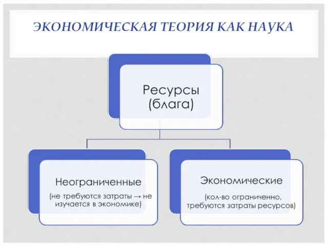 ЭКОНОМИЧЕСКАЯ ТЕОРИЯ КАК НАУКА