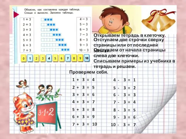 Отступаем от начала страницы слева две клеточки. Отступаем две строчки сверху