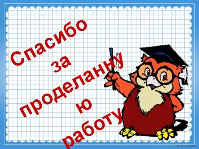 Спасибо за проделанную работу!