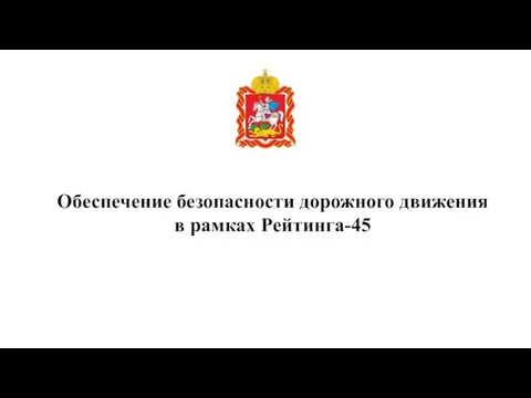 Обеспечение безопасности дорожного движения в рамках Рейтинга-45