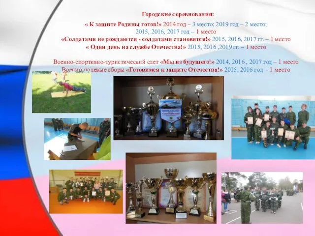 Городские соревнования: « К защите Родины готов!» 2014 год – 3