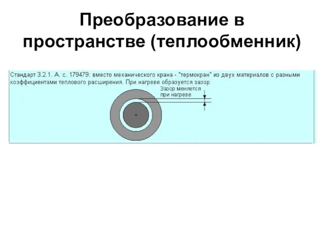 Преобразование в пространстве (теплообменник)