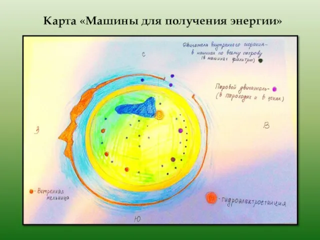 Карта «Машины для получения энергии»