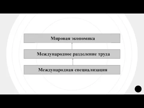 Международная специализация Международное разделение труда Мировая экономика