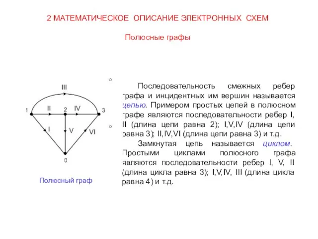 Последовательность смежных ребер графа и инцидентных им вершин называется цепью. Примером