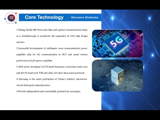 1 Taking 5G/6G RF front-end chips and optical communication chips as