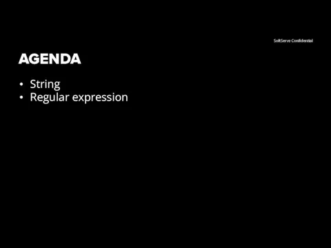 AGENDA String Regular expression