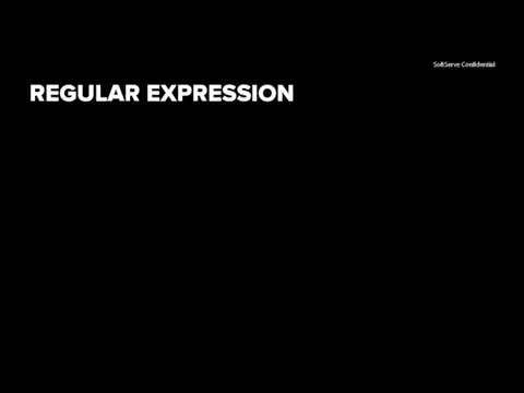 REGULAR EXPRESSION