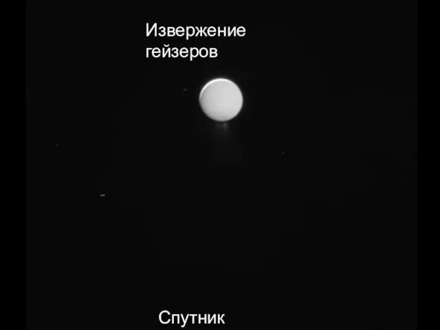 Спутник Энцелад Извержение гейзеров