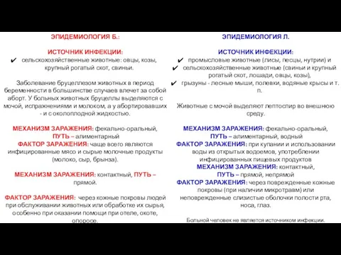 ЭПИДЕМИОЛОГИЯ Л. ИСТОЧНИК ИНФЕКЦИИ: промысловые животные (лисы, песцы, нутрии) и сельскохозяйственные