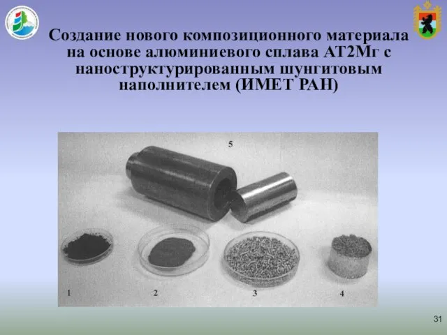 Создание нового композиционного материала на основе алюминиевого сплава АТ2Мг с наноструктурированным шунгитовым наполнителем (ИМЕТ РАН)