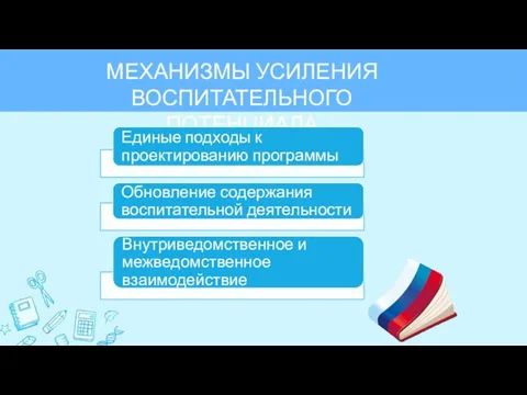 МЕХАНИЗМЫ УСИЛЕНИЯ ВОСПИТАТЕЛЬНОГО ПОТЕНЦИАЛА