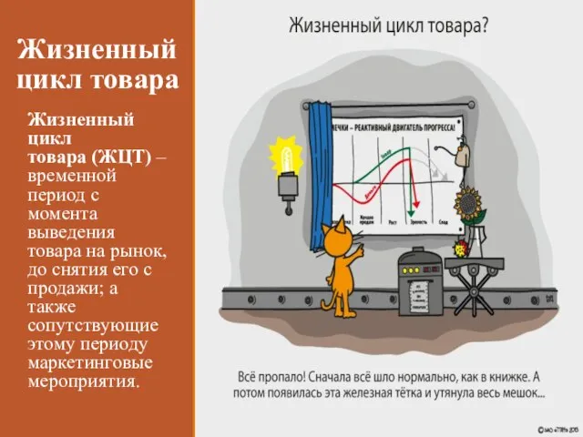 Жизненный цикл товара Жизненный цикл товара (ЖЦТ) – временной период с