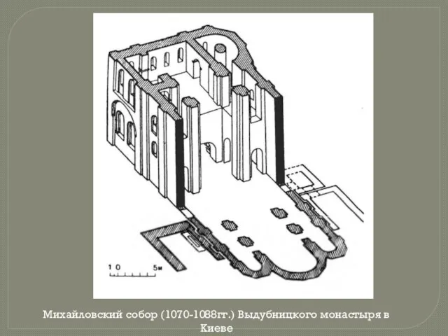 Михайловский собор (1070-1088гг.) Выдубницкого монастыря в Киеве