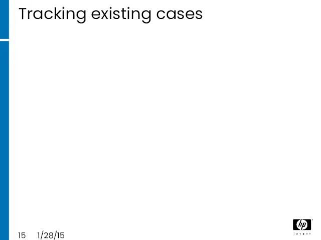 Tracking existing cases 1/28/15