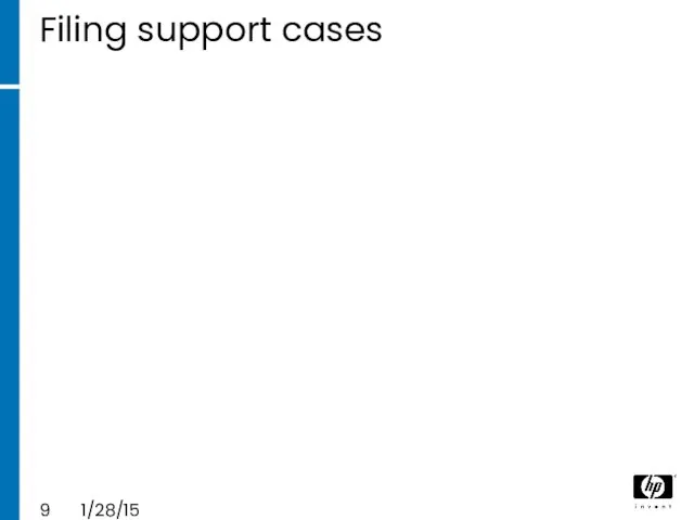 Filing support cases 1/28/15