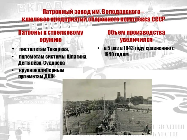 Патронный завод им. Володарского – ключевое предприятий оборонного комплекса СССР Патроны