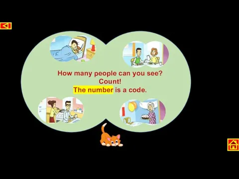 How many people can you see? Count! The number is a code.