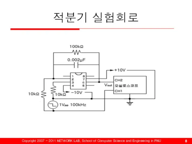 적분기 실험회로