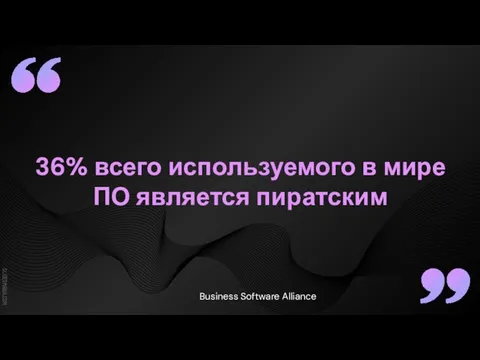 36% всего используемого в мире ПО является пиратским Business Software Alliance