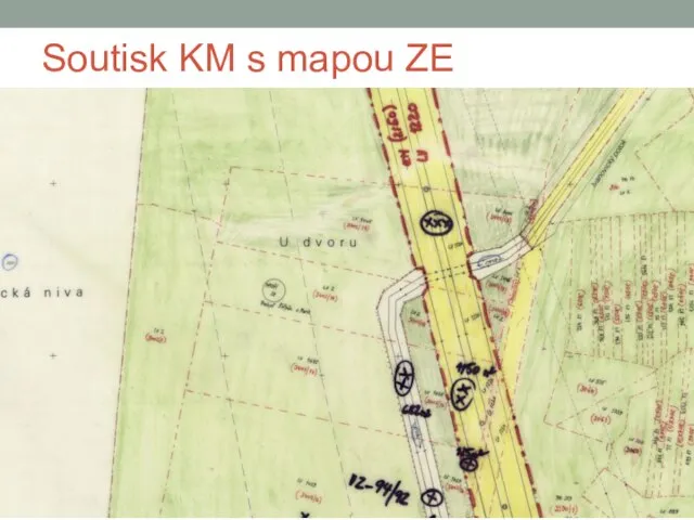 Soutisk KM s mapou ZE