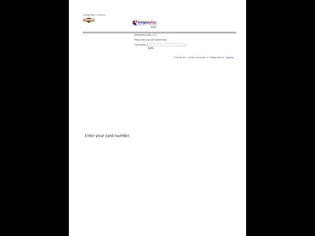 Enter your card number.