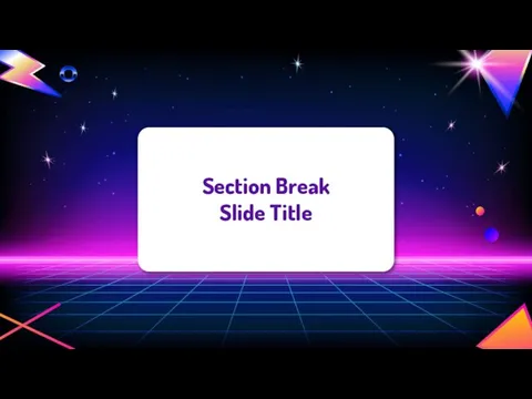 Section Break Slide Title